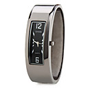 Männer-und Frauen-Legierung Analog Quarz Armbanduhr (schwarz)
