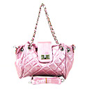 patente bolsa de ombro de couro / bolsas (mais cores)
