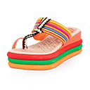 flip-flop plataforma de lona (mais cores)