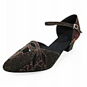 Customized Taffeta Latin/Ballroom Dance Performance Shoes For Women