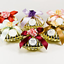 Shell Favor Holder With Bow And Flower (Set of 6)