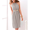 Halter Sheath/Column Knee-length Date Night Dress (More Colors)