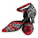 cópia da zebra personalizada com guarnição sapatos Latina / salão de desempenho (mais cores)