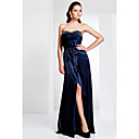 Sweetheart Neck Floor-length Charmeuse Evening Dress