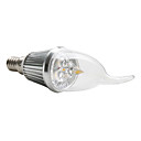 e14 de 3 LED 270-300lm 3000K bombilla cálida luz blanca (220v, 3w)