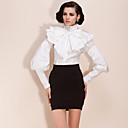 ts afneembare lotusblad kraag / taille body blouse shirt (meer kleuren)