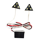 6 LED SMD auto automobile forma del veicolo triangolo bianco della luce