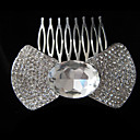 Elegant Alloy With Rhinestone And Pearl Bridal Comb