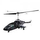 decente diabo flyme 450 tamanho airwolf preto helicóptero coaxial pnp (ch450-aw450blx)