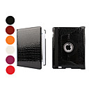 Etui en Cuir Style Peau de Crocodile, Fonction Veille Automatique, avec Support pour le Nouvel iPad et l'iPad 2