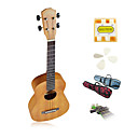 yadars - ukulele tenor mogno com tubo show saco / pitch / picaretas / capo
