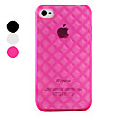 Grid TPU Protective Case for iPhone 4 and 4S (Assorted Colors)