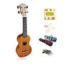 yadars - Ukulele soprano caoba con Funda / pitch pipe / picos / capo