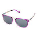 Funky Purple Frame UV400 Sunglasses with Carrying Pouch