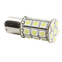 1156 6w 27x5050 SMD hvitt lys pære for bil bremselys (dc 12v)