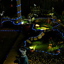 100 LED Blue Solar Tube Outdoor Lights Garden Yard Decor