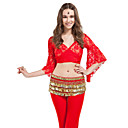 Dancewear Polyester With 338 Gold Coins Belly Dance Hip Scarf for Ladies More Colors