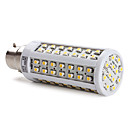B22 96x3528 SMD 5W 650LM 2800-3200K Warm White Light LED Corn Bulb (220-240V)