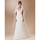 Two-tier Tulle With N/A Chapel Veil