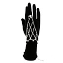 Gorgeous Ladies' Pyramid-Shaped Rhinestone Bracelet And Ring