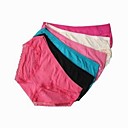 3 piezas de un calzoncillos de algodón del tamaño de cintura baja de la boda / día vestir los colores de las bragas más disponibles