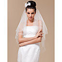 Two-tier Tulle With Bead Fingertip Veil