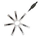 20 Pcs Black Disposable Tattoo Needles and Tubes Grip Supply 3RL