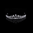 Elegant Cubic Zirconia And Rhinestone Bridal Tiara