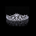 Luxurious Cubic Zirconia And Rhinestone Court Bridal Tiara