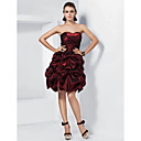 Ball Gown Sweetheart Strapless Short/Mini Taffeta Cocktail Dress