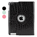 la peau de style croco cas pu avec support pour le nouveau iPad (couleurs assorties)