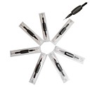 20 Pcs Black Disposable Tattoo Needles and Tubes Grip Supply 5RS