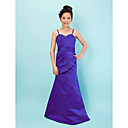 Trumpet/ Mermaid Sweetheart Floor-length Taffeta Junior Bridesmaid Dress