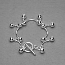 belles argentées deux femmes de la barre de perles Bracelet