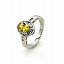 Classic 18K Gold Platium Cubic Zirconia Fashion Ring(More Colors)