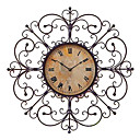 24 "horloge antique mur style floral en métal