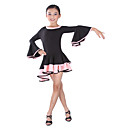 Dancewear Polyester Long Sleeve Latin Dance Dress For Kids