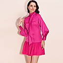 ts Stehkragen Krawatte Kleid (mehr Farbe)