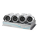 H.264 NVR Kit (4Pcs H.264 IP Cameras With Sony CCD + Support 6 Channel D1 Recording)