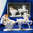 transporte noiva & do noivo do bolo de casamento topper