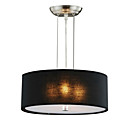 Moderna 3 - luz luzes pendentes, com design em preto sombra cilindro