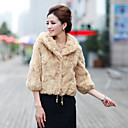 Fashion 3/4 Sleeve Party/Evening Rabbit Fur Jacket (More Colors)