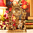 oro antiguo reloj de mesa inspirado en poliresina