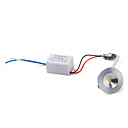 1W 100LM 3500K Warm White LED Ceiling Lamp Down Light with LED Driver (AC 86~265V)
