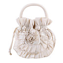 tela encantadora ocasión especial bolso de noche con la flor