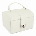 nero-bianco tabby similpelle ladies'jewelry box (più colori)