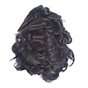 Peruca 100% cabelo indiano de Remy homens curtas de Curly com 10 polegadas por 7 polegadas mono topo