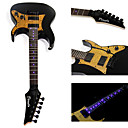 Derulo - Ambilight LED Inlaid Fret-Markers Electric Guitar with Bag/Strap/Picks/Cable/Whammy Bar/Battery