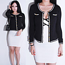 Buckle Knit Long Sleeve Coat Sweater