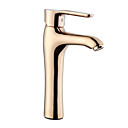 Gold Finish Einhand-Rose Waschbecken Bad Wasserhahn